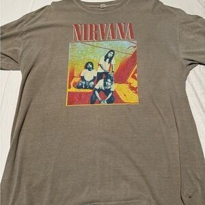 Vintage Nirvana Brown Graphic Tee